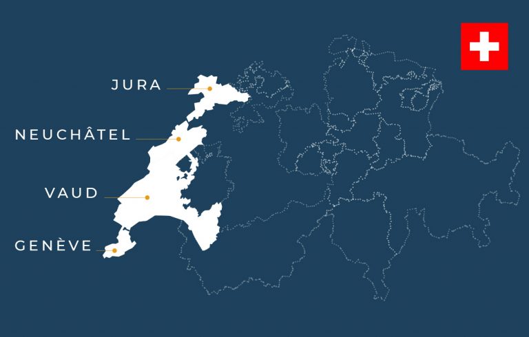 Swiss map Le Rhöne traceability