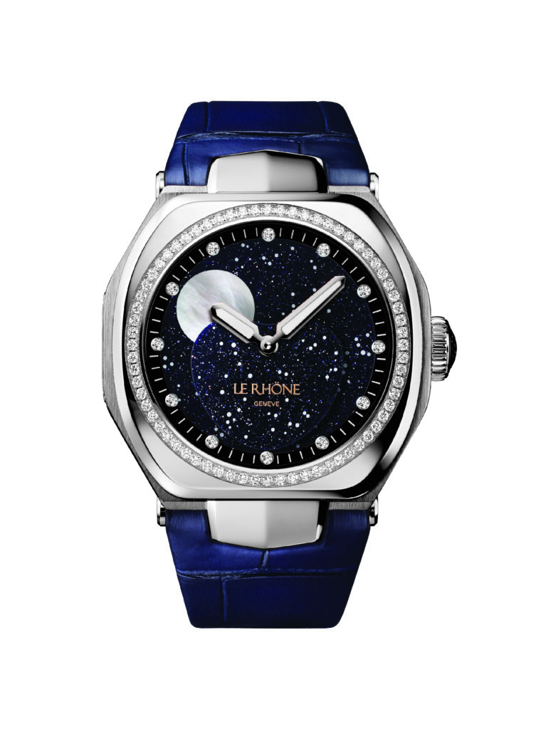 Moon Aventurine Titanium Diamonds Watch