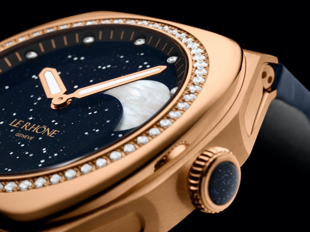 MOON 41mm Pink Gold Aventurine Dial Closeup