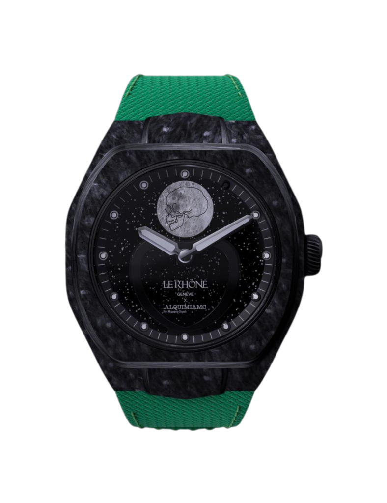 Skull Limited Edition Carbon Green Watch